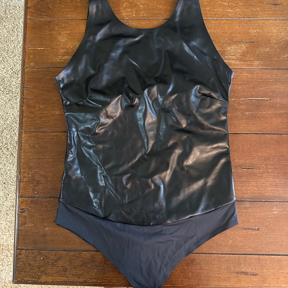 Sleek Black Women's Bodysuit